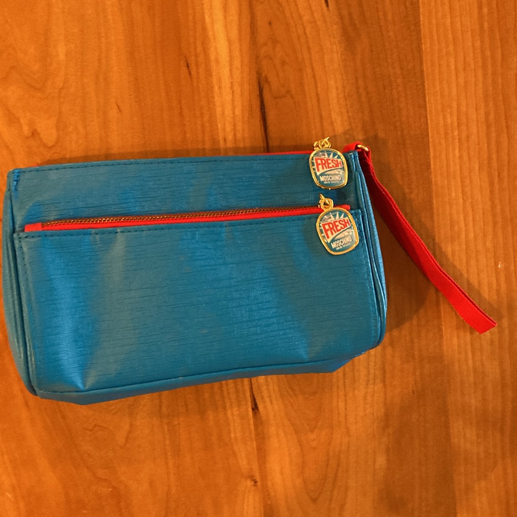 Moschino Blue Fresh Couture Perfume Cosmetic Bag